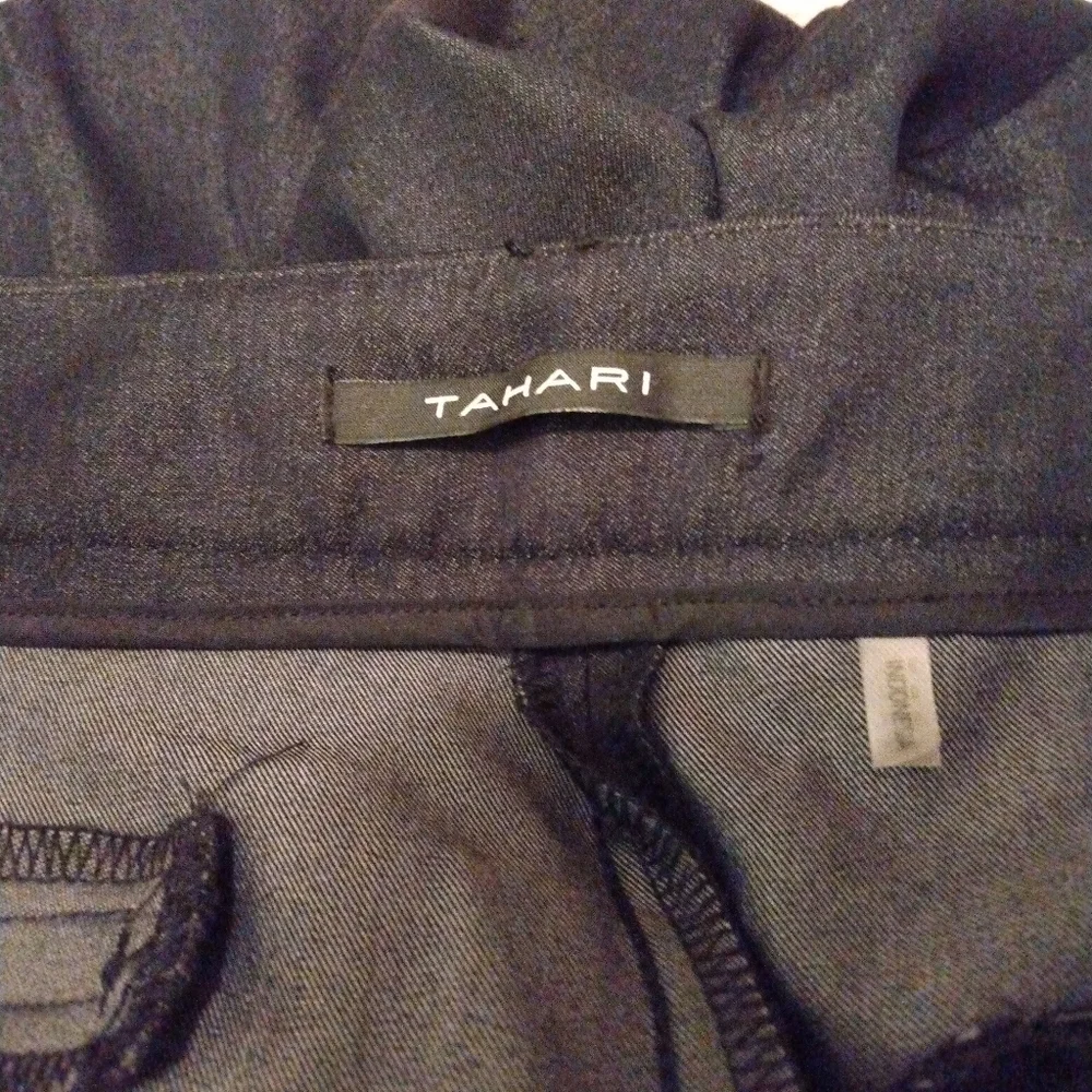 NWT Tahari navy blue slacks. Size 6. "Sandra" style. SALE!! - Picture 3 of 6